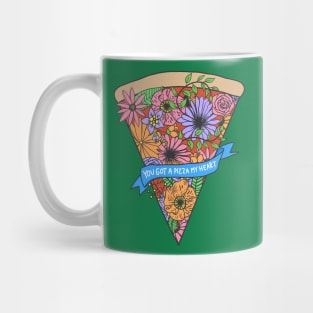 Flower pizza Mug